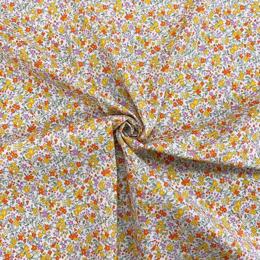 Tela de Algodón Violeta Estampado Floral 150 cm - Imagen 54