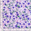 Tela de Algodón Violeta Estampado Floral 150 cm - Thumbnail Image 7