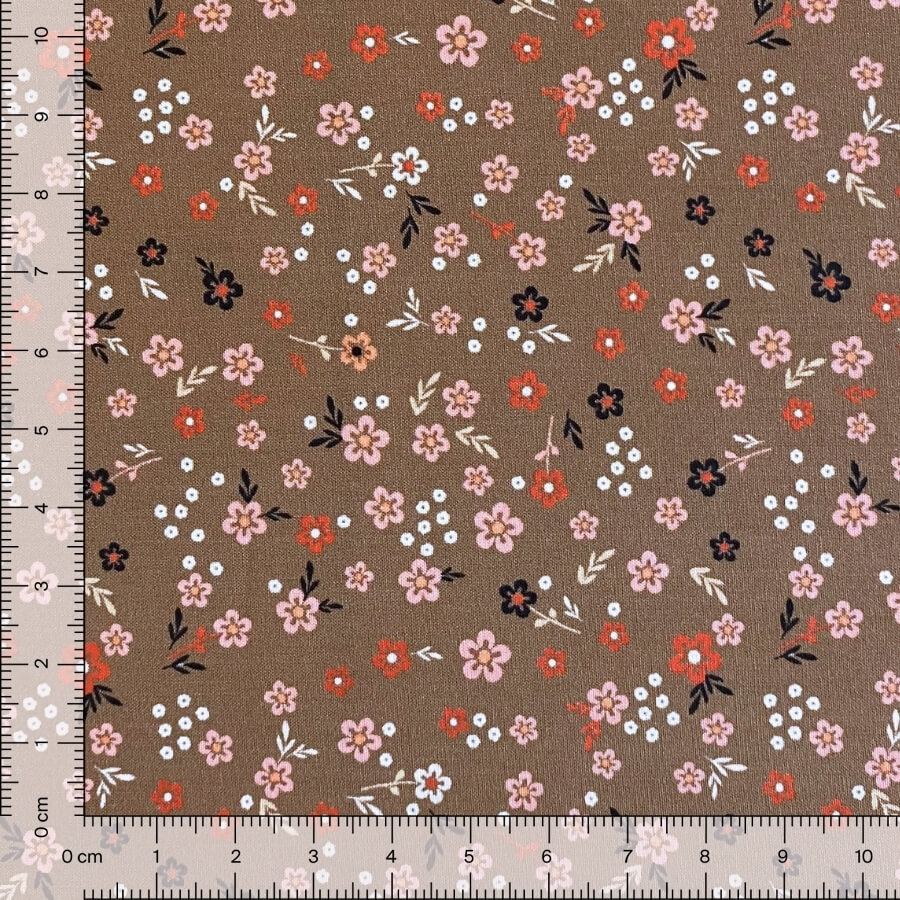 Tela de Algodón Violeta Estampado Floral 150 cm - Imagen 22