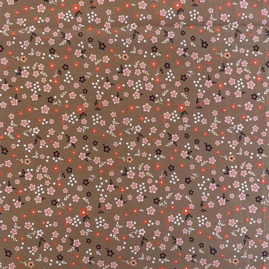 Tela de Algodón Violeta Estampado Floral 150 cm - Imagen 20