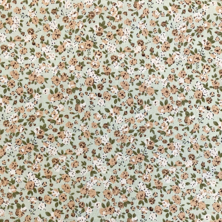 Tela de Algodón Violeta Estampado Floral 150 cm - Imagen 26