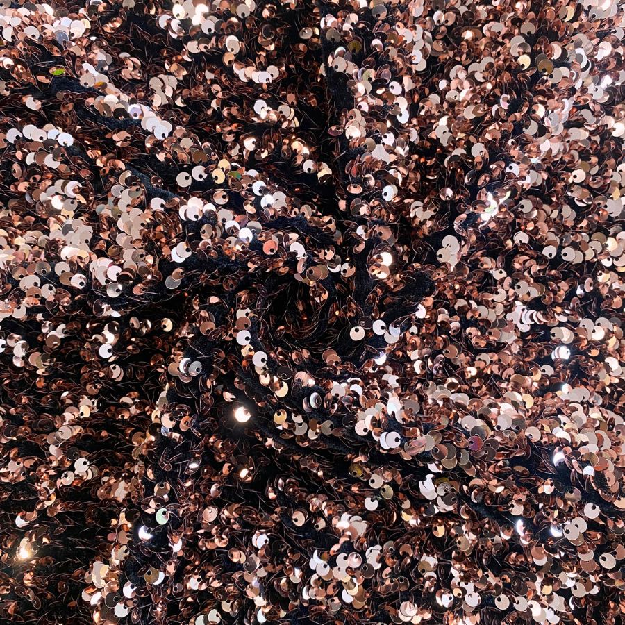Tela de Terciopelo con Lentejuela Ancho 150 cm - Imagen 13