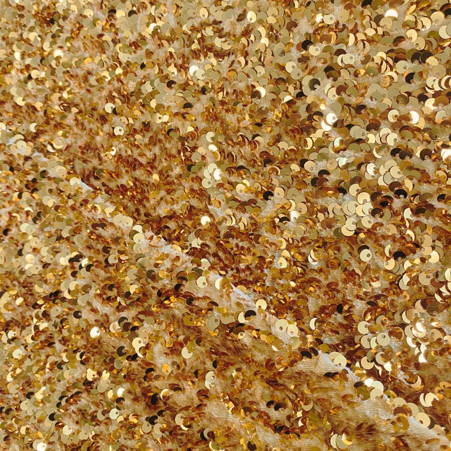 Tela de Terciopelo con Lentejuela Ancho 150 cm - Imagen 5
