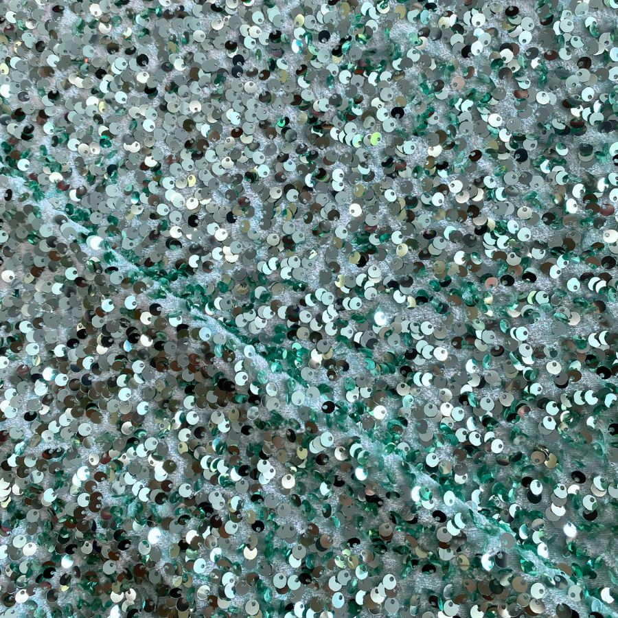 Tela de Terciopelo con Lentejuela Ancho 150 cm - Imagen 20